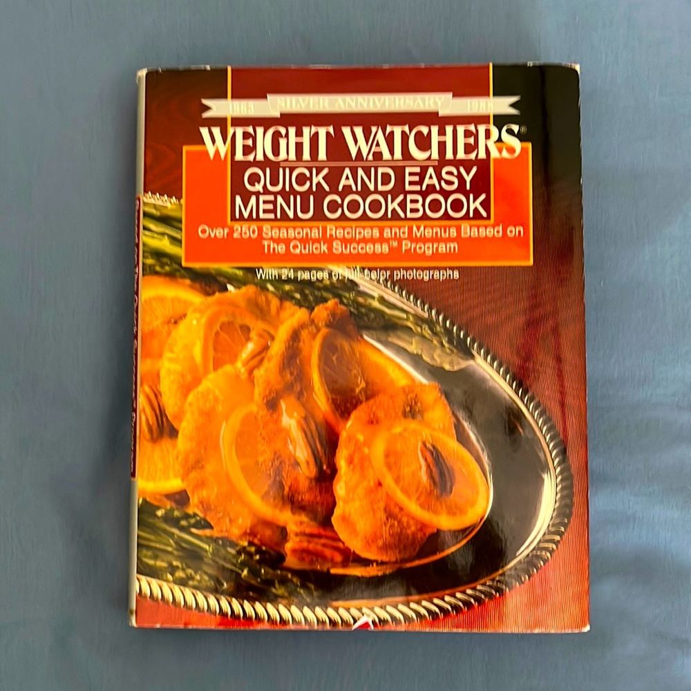 Vintage 1988 Weight Watchers Quick and Easy Menu Cookbook